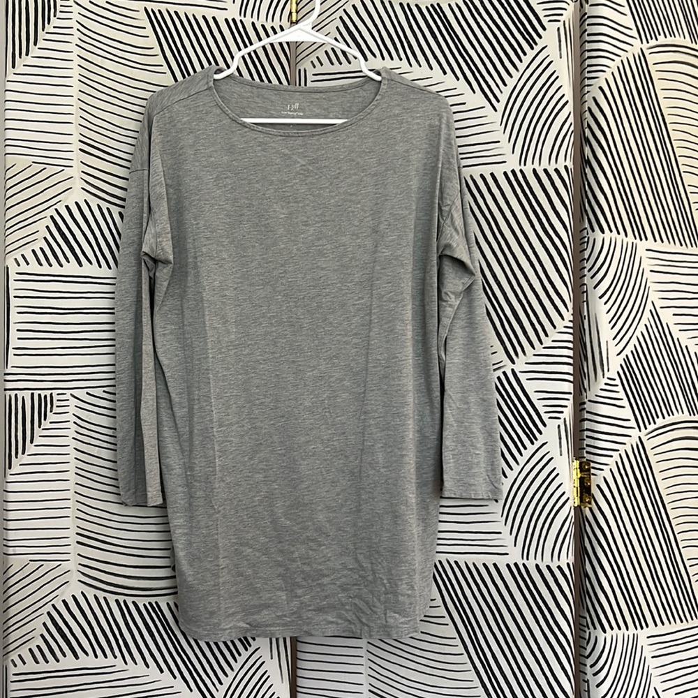 J.Jill Grey Long Sleeve Tunic